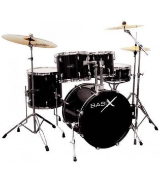 BasiX OX 109-BK барабанная установка 22x16 BD, 12x10 TT, 13x11 TT, 16x16 FT, 14x5,5 SD, 4 стойки
